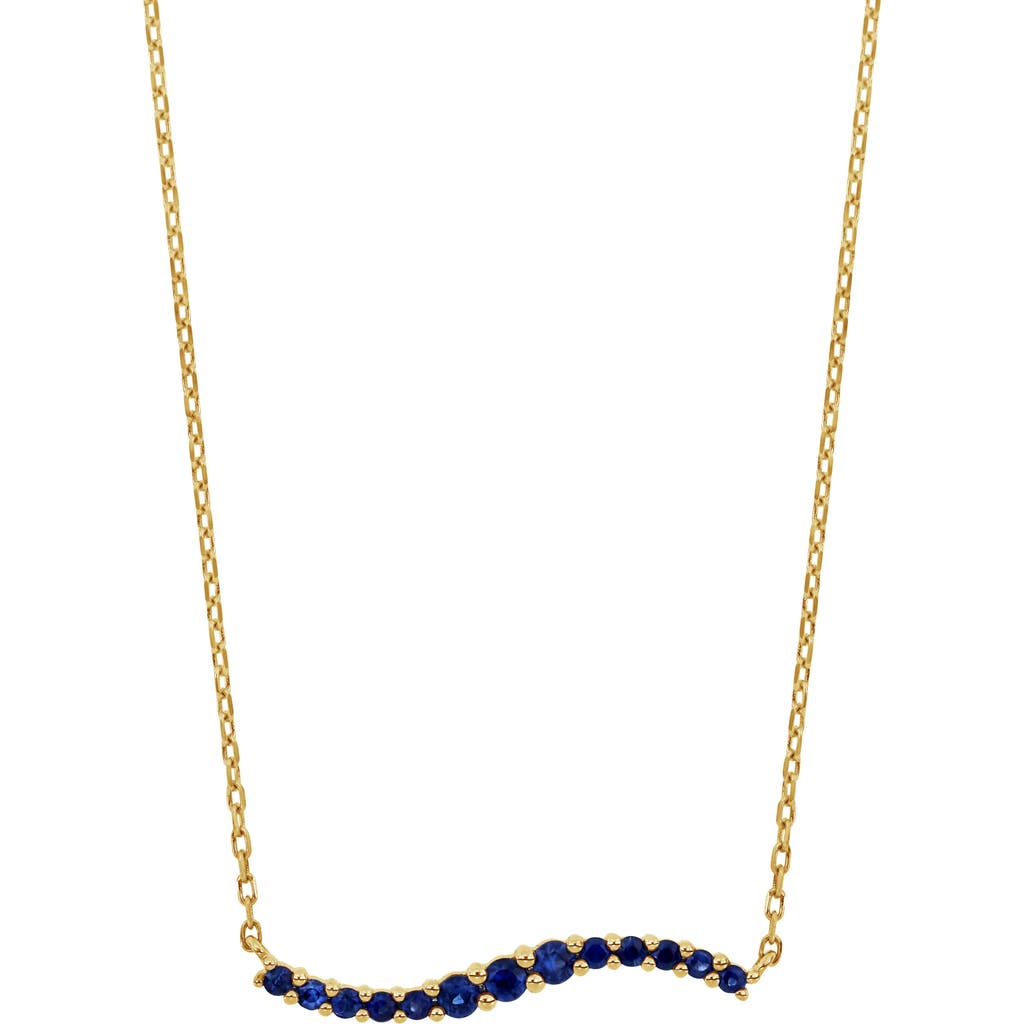 Shop Bony Levy Sapphire Pendant Necklace In 18k Yellow Gold