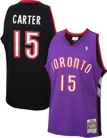 Men s Mitchell Ness Vince Carter Purple Toronto Raptors Hardwood Classics Swingman Jersey