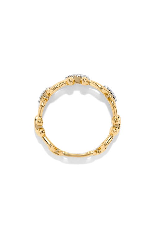 H.j. Namdar 14k Yellow Gold Diamond Rope Band Ring In Yellow Gold