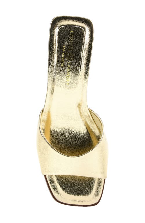 Chinese Laundry Liinda Slide Sandal In Gold
