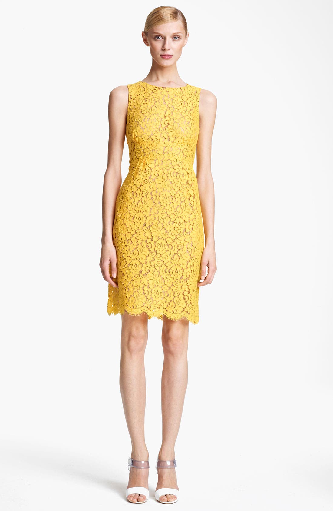 michael kors yellow floral dress