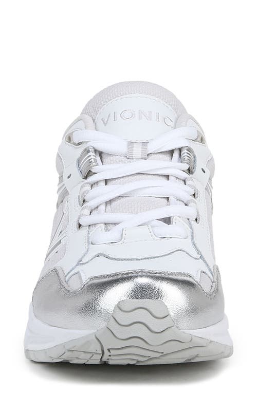 Vionic 23walk 2.0 Sneaker In White/silver