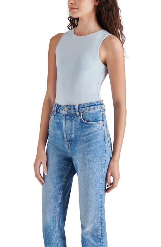 Steve Madden Sleeveless Bodysuit In Sky Blue