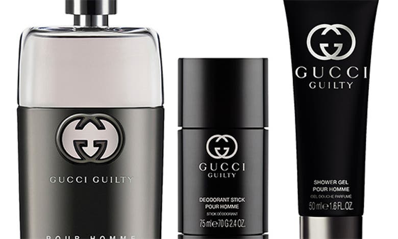 Gucci Guilty Pour Homme Eau De Toilette Gift Set $131 Value