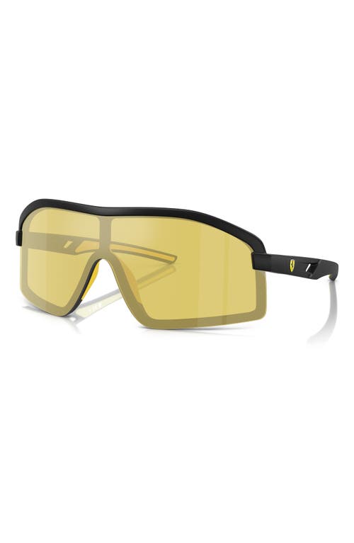 Scuderia Ferrari 43mm Shield Sunglasses In Matte Black