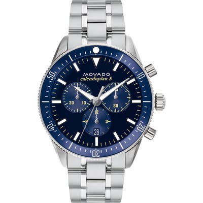 Movado Heritage Chronograph Bracelet Watch, 42Mm