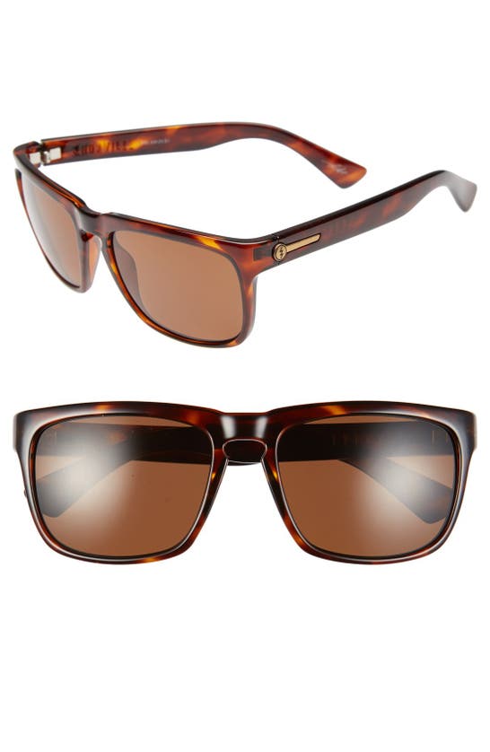 Electric Knoxville 56mm Polarized Sunglasses In Tortoise/ Bronze Polar