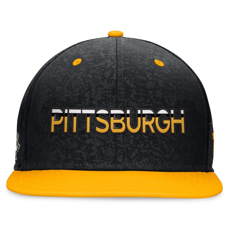 Shop Fanatics Branded Black/gold Pittsburgh Penguins Authentic Pro Alternate Jersey Snapback Hat