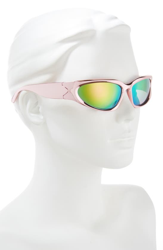 Shop Bp. Rectangular Sunglasses In Metallic Pink