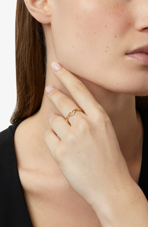 Ana Luisa Moon And Star Rings In Gold