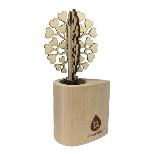 Shop Pursonic 3d Tree Reed Diffuser With 100% Pure Lavender Essential Oil In Brown- Peppermint Oil