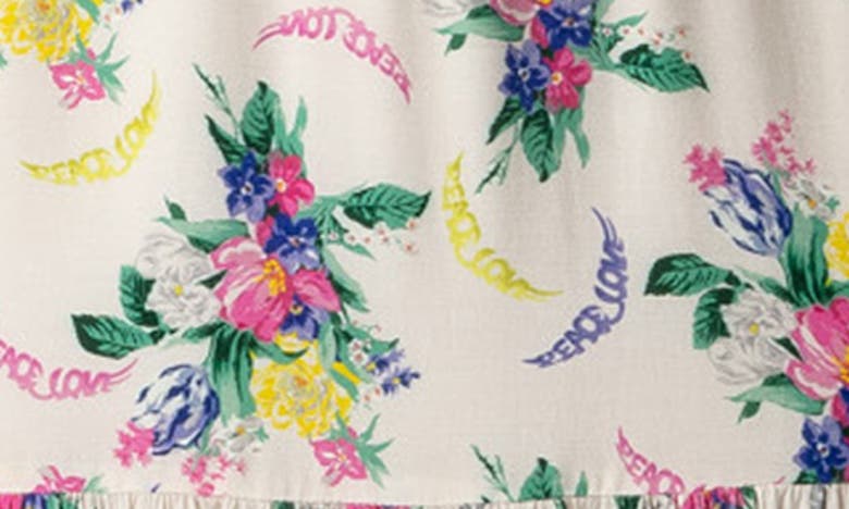 Shop Zadig & Voltaire Razy Soft Bouquet Tulip Sleeve Dress In Mastic