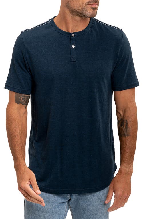 Baseline Slub Henley in Midnight