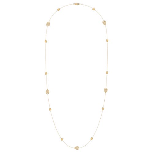 Shop Luvmyjewelry Avani Raindrop Layered Sterling Silver Diamond Necklace In 14kt Gold Vermeil On Sterling