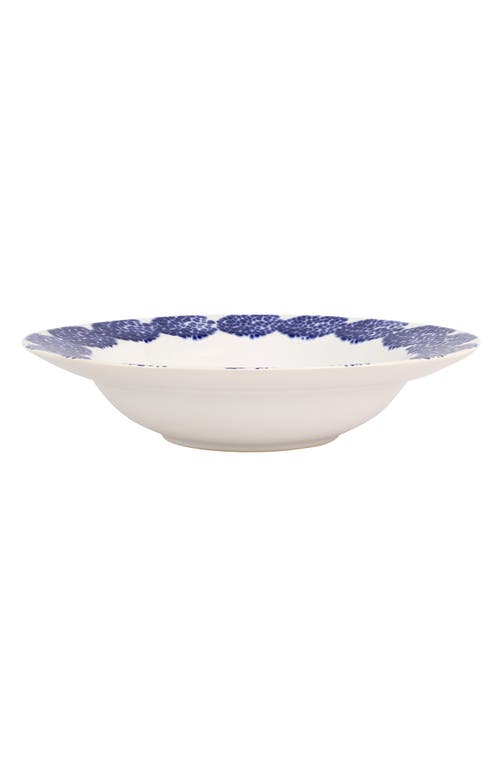 Vietri Santorini Rimmed Serving Bowl In Blue