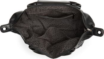 Longchamp Medium Le Pliage Cuir Gray Chalk Leather Shoulder Bag