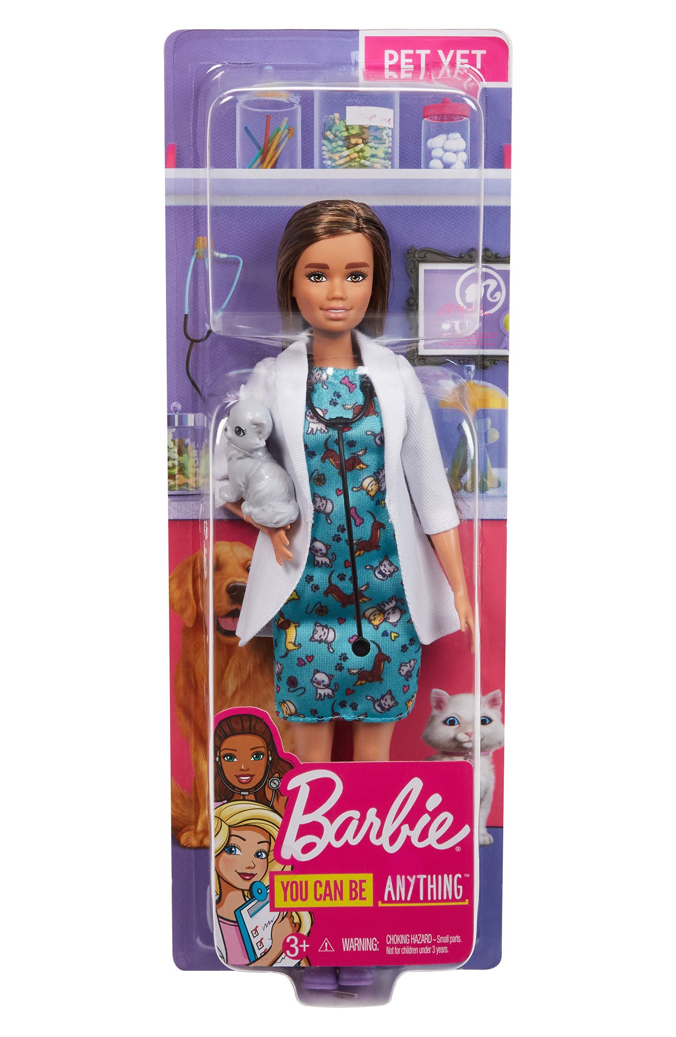 barbie you can be anything veterinarian playset