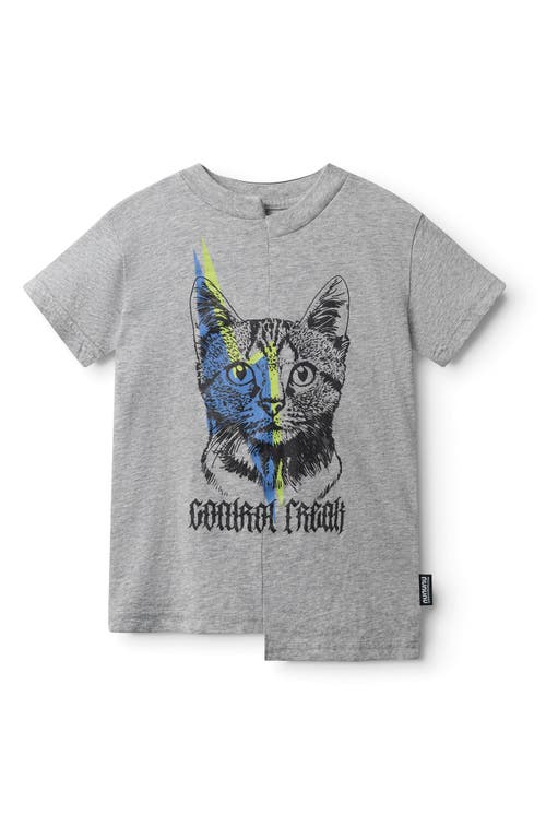 Nununu Kids' Cat Control T-Shirt Heather Grey at Nordstrom