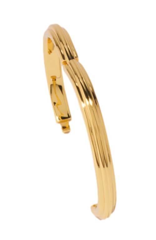 Shop Maje Clover Bangle Bracelet In Gold