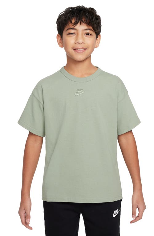 Shop Nike Kids' Sportswear Cotton T-shirt In Jade Horizon