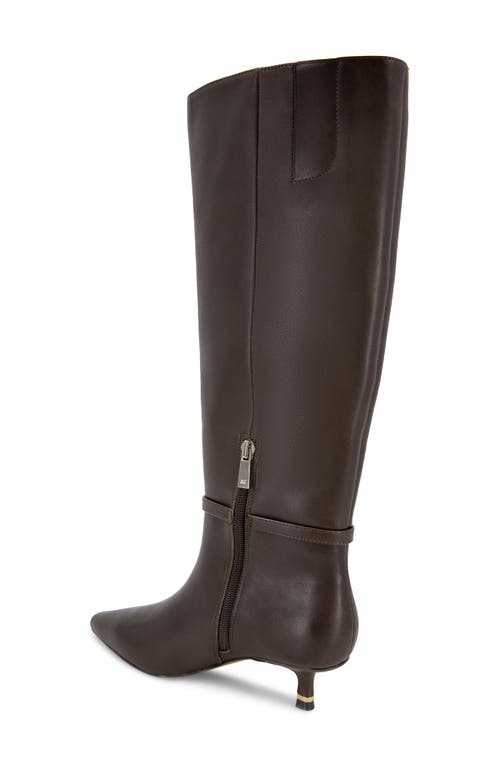 Shop Kenneth Cole Marais Knee High Boot In Chocolate Leather