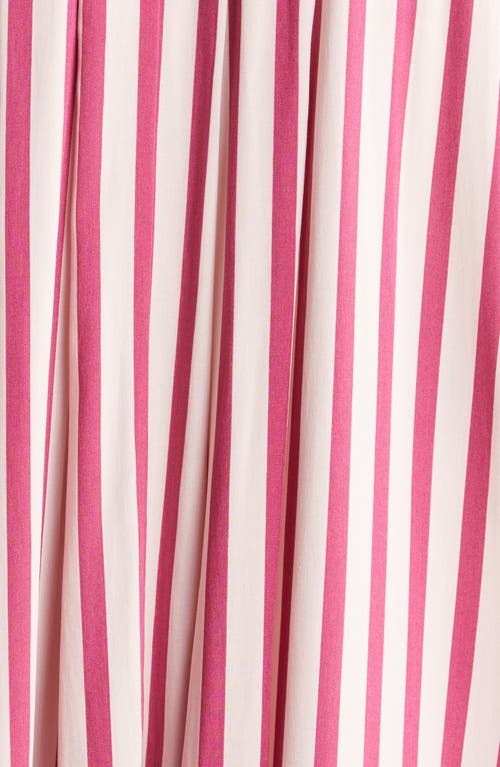 Shop Papinelle Anniversary Stripe Long Sleeve & Short Pajamas In Mulberry/pink Stripe