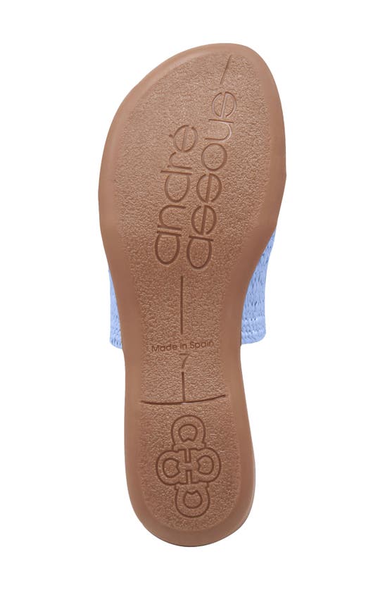 Andre Assous Nice Featherweight Woven Flip Flop In Sky Blue