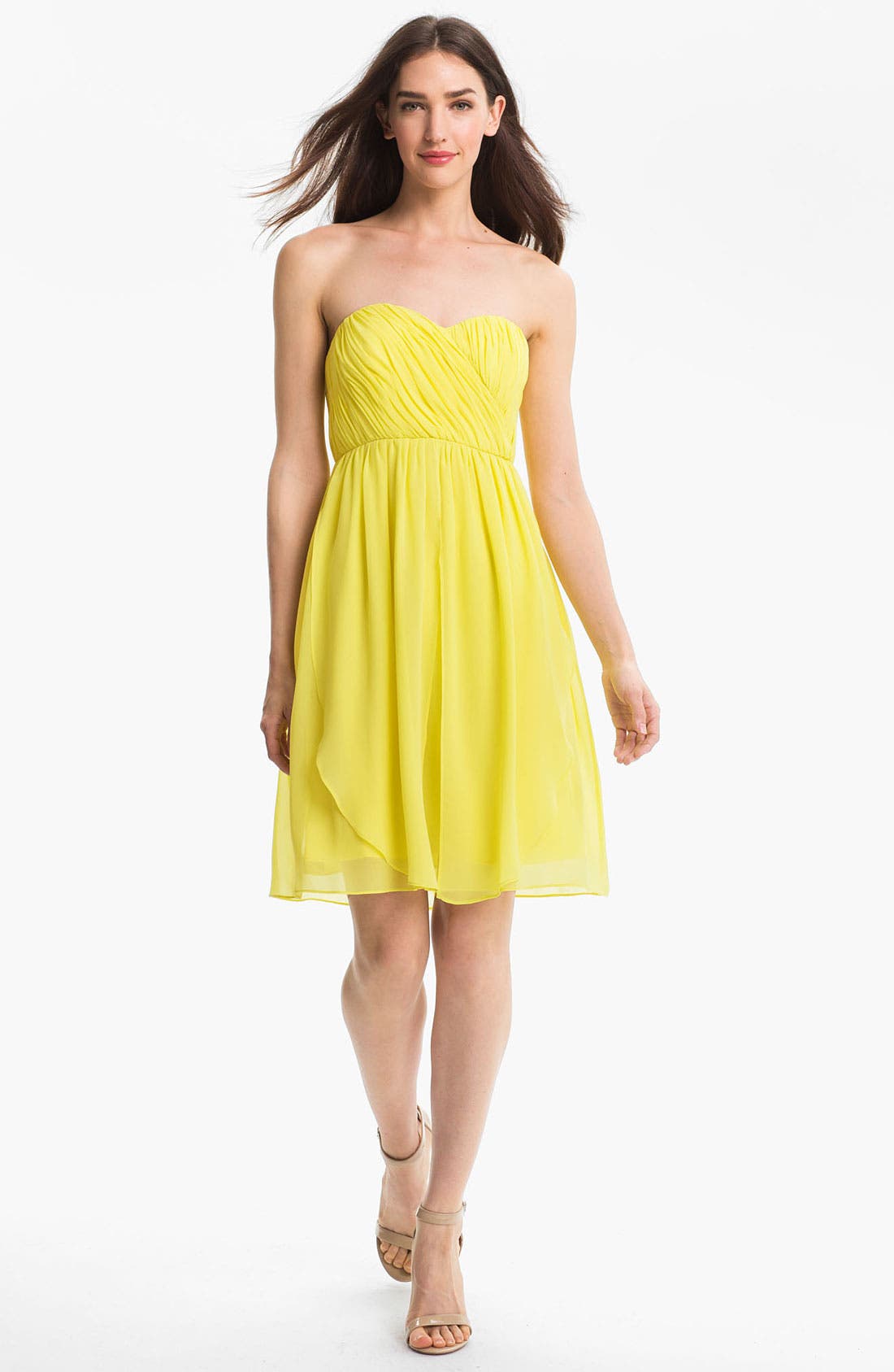 donna morgan chiffon dress