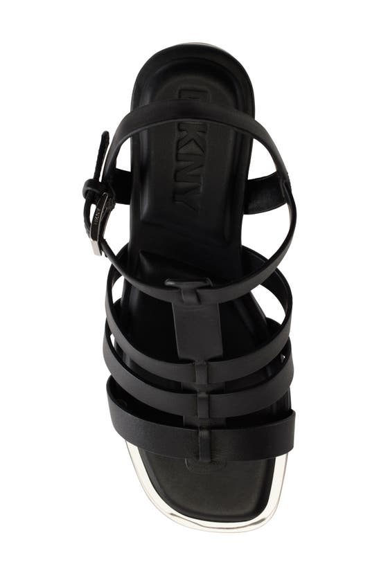 Dkny Fisherman Platform Sandal In Black