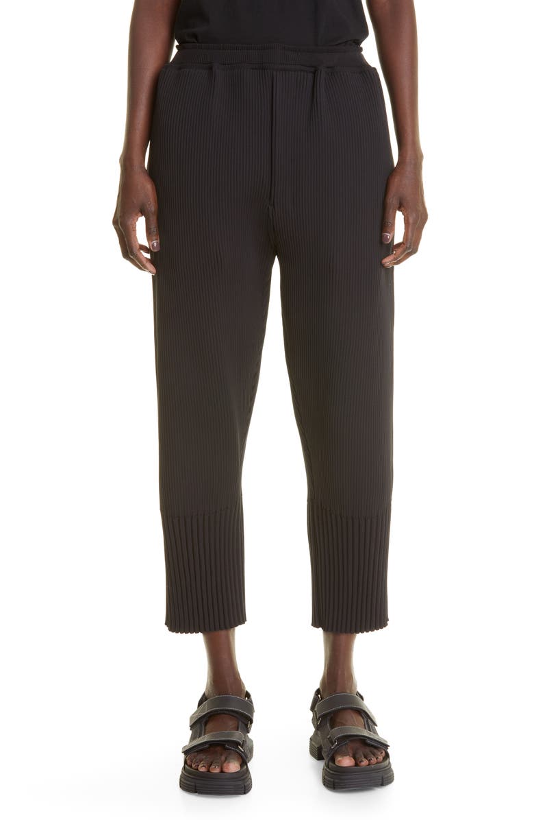 Fluted Pants 2 Rib Crop Pants
