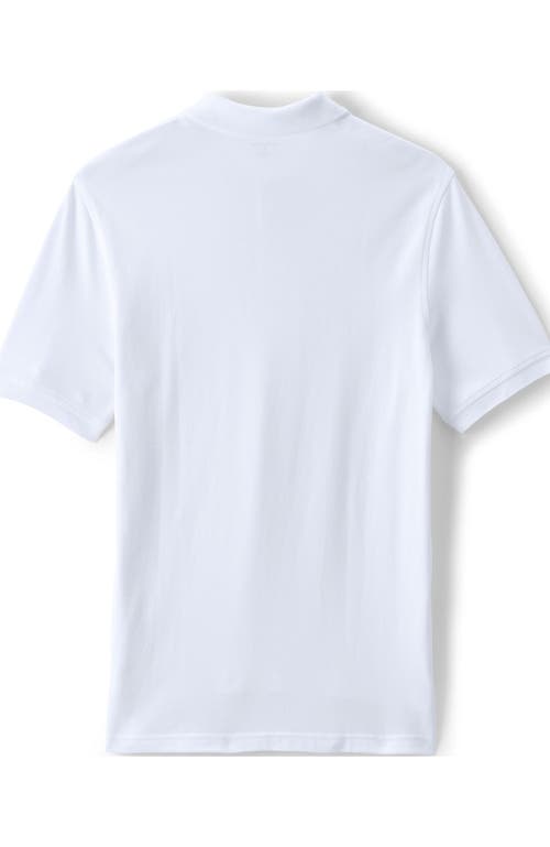 LANDS' END LANDS' END SCHOOL UNIFORM YOUNG  SHORT SLEEVE MESH POLO SHIRT 