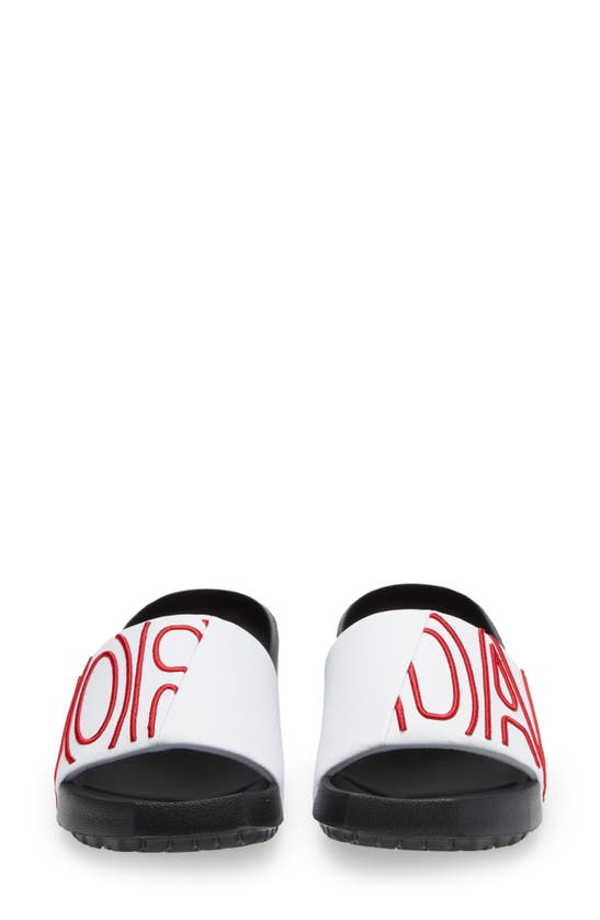 Jordan Nola Sport Slide In White/ Gym Red/ Black
