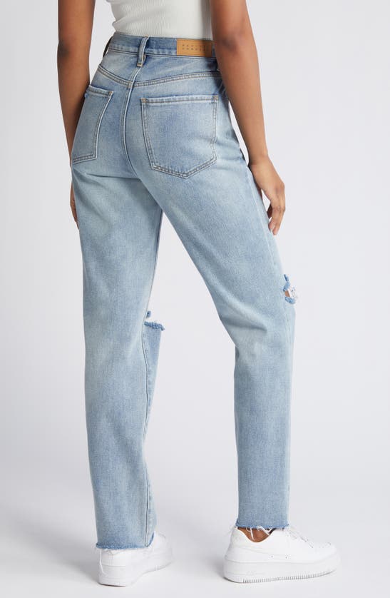 Shop Pacsun Ripped High Waist Dad Jeans In Paella