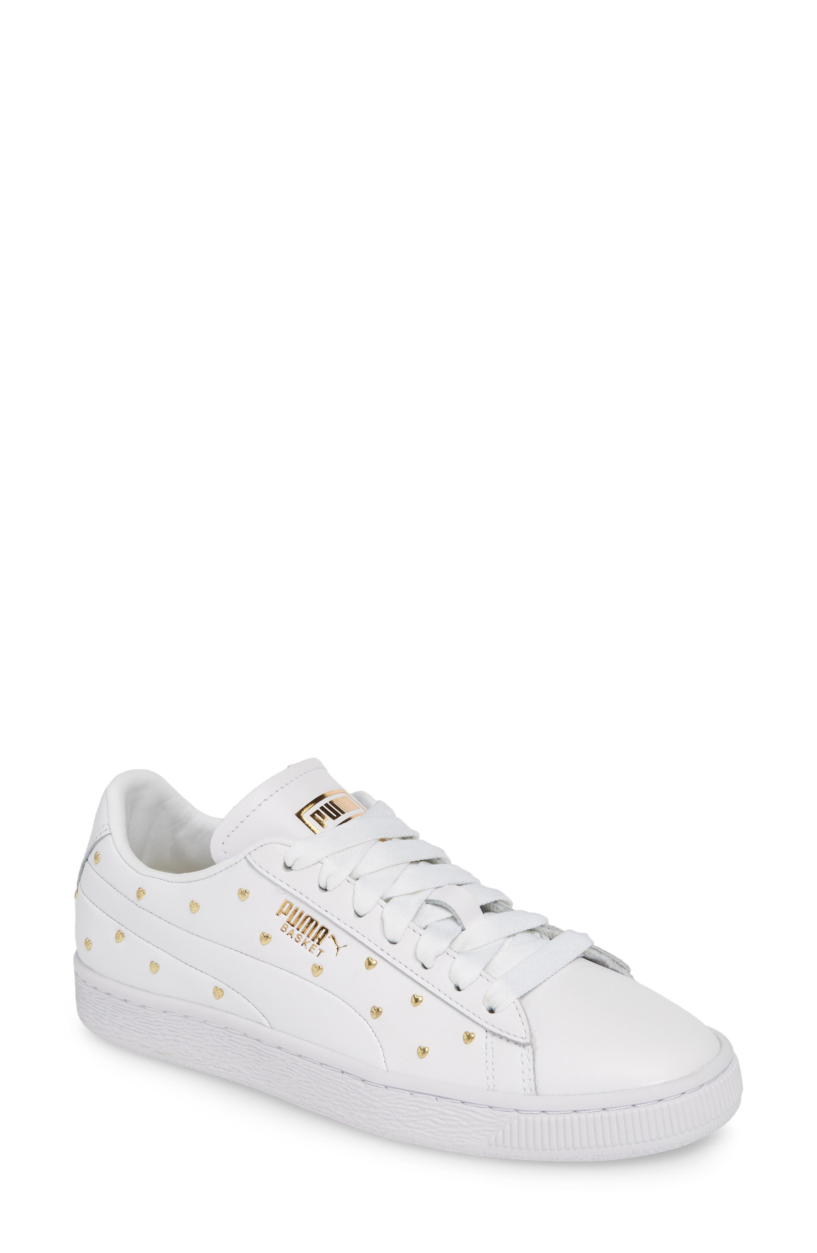 Puma Basket Studs Sneaker, White