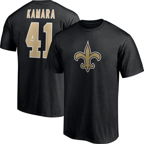 Men's Fanatics Branded Black New Orleans Saints Textured Hashmark V-Neck  T-Shirt