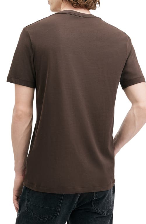 Shop Allsaints Brace Cotton T-shirt In Duffy Brown