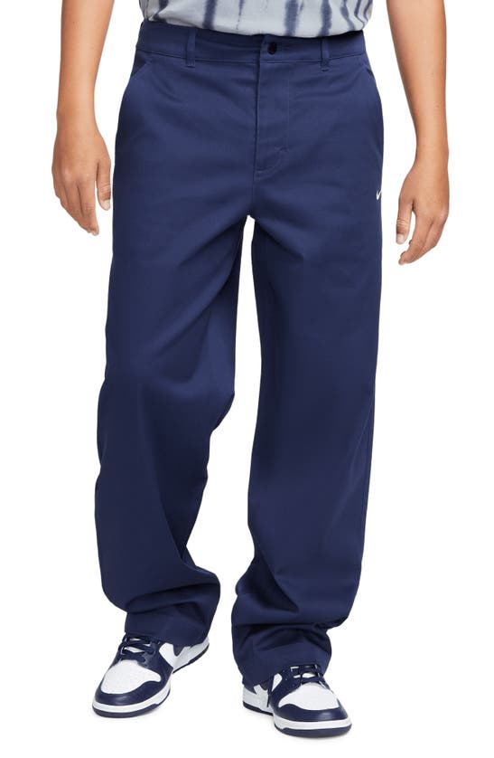 Nike Men's Life Unlined Cotton Chino Pants In Blue