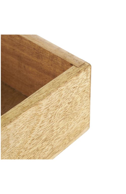 Sonoma Sage Home Set Of Three Hand Carved Storage Boxes In Brown
