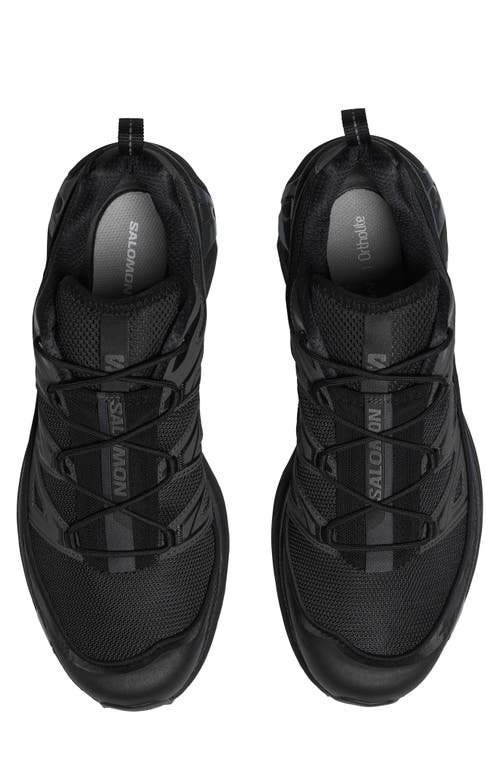 Salomon 'xa Pro 3d' Black Sneakers With Logo Patch On The Side And Panelled Design In Black/ebony/magnet