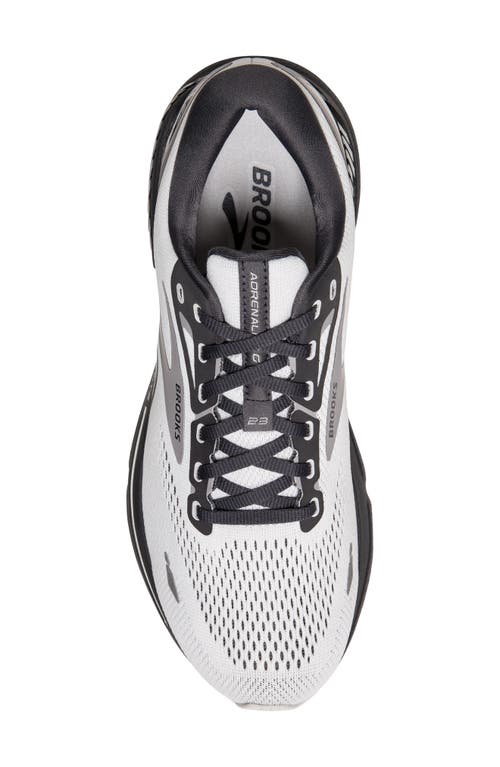 Shop Brooks Adrenaline Gts 23 Running Sneaker In Oyster/ebony/alloy