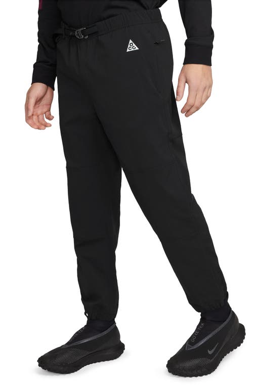 Nike Acg Water Repellent Trail Trousers In Black/anthracite/white