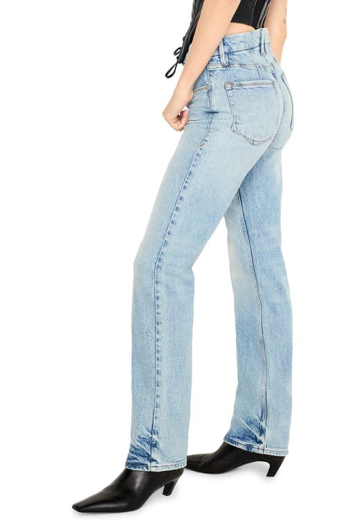 GOOD AMERICAN GOOD AMERICAN GOOD ICON HIGH WAIST STRAIGHT LEG JEANS