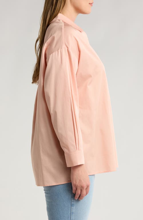 Shop Harshman Nyah Cotton Tunic Top In Rose Cloud