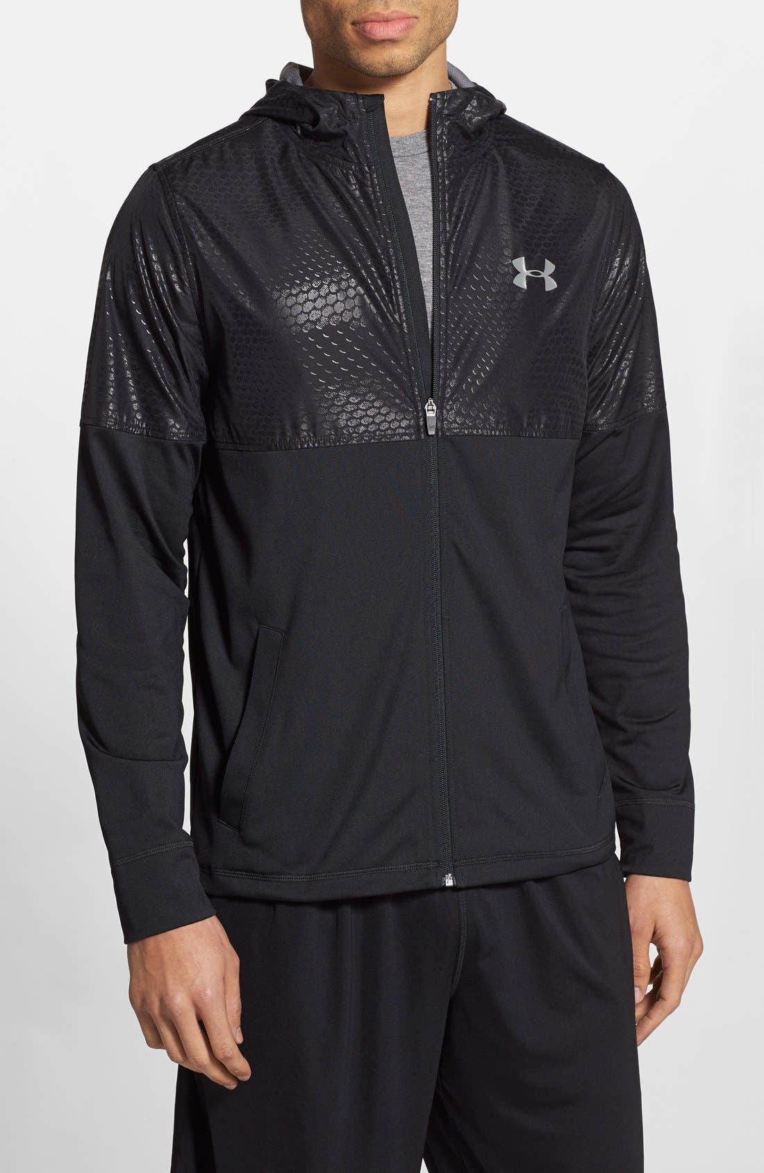 Under Armour Embossed Full Zip Hooded Jacket Nordstrom