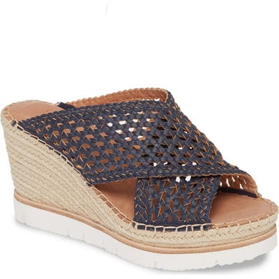 Gentle Souls Signature Colleen Wedge Sandal, Blue