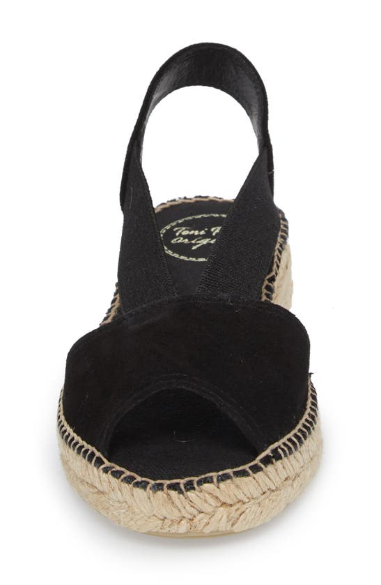 Toni Pons Ella Espadrille Sandal In Black Suede