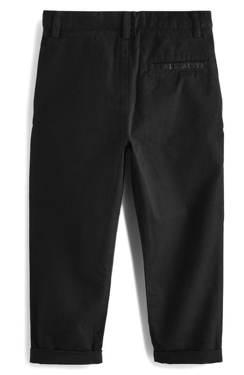 Shop Smallsaints By Allsaints Kids' Smart Cotton Pants In Black