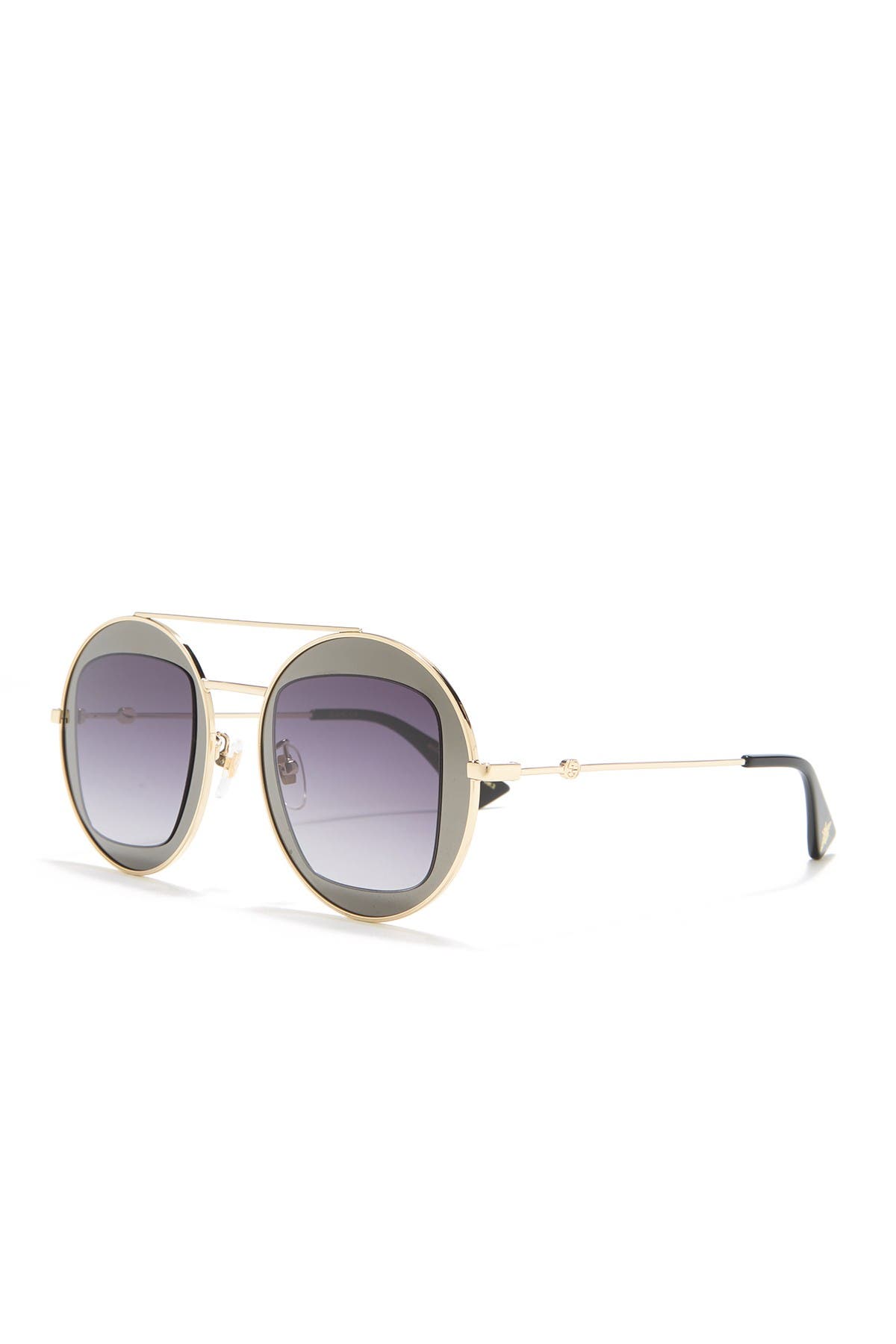 gucci 47mm round sunglasses