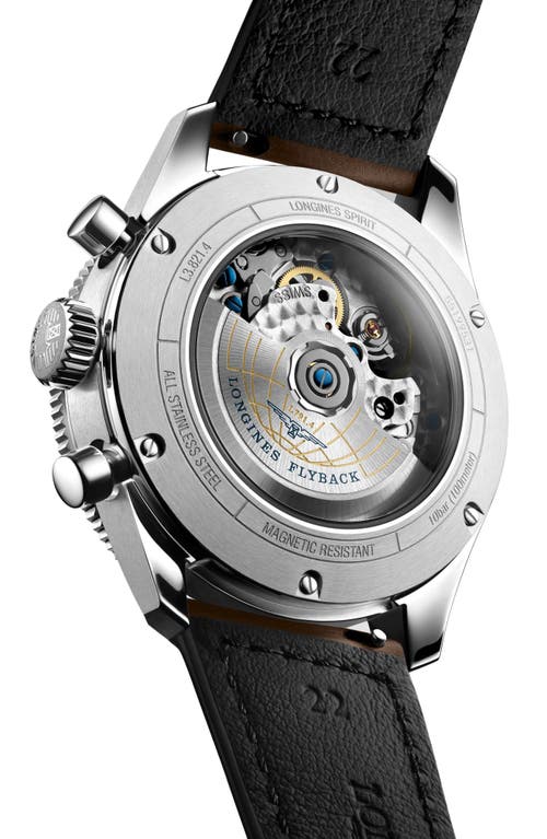 Longines Spirit Flyback Chronograph, 42mm In Black