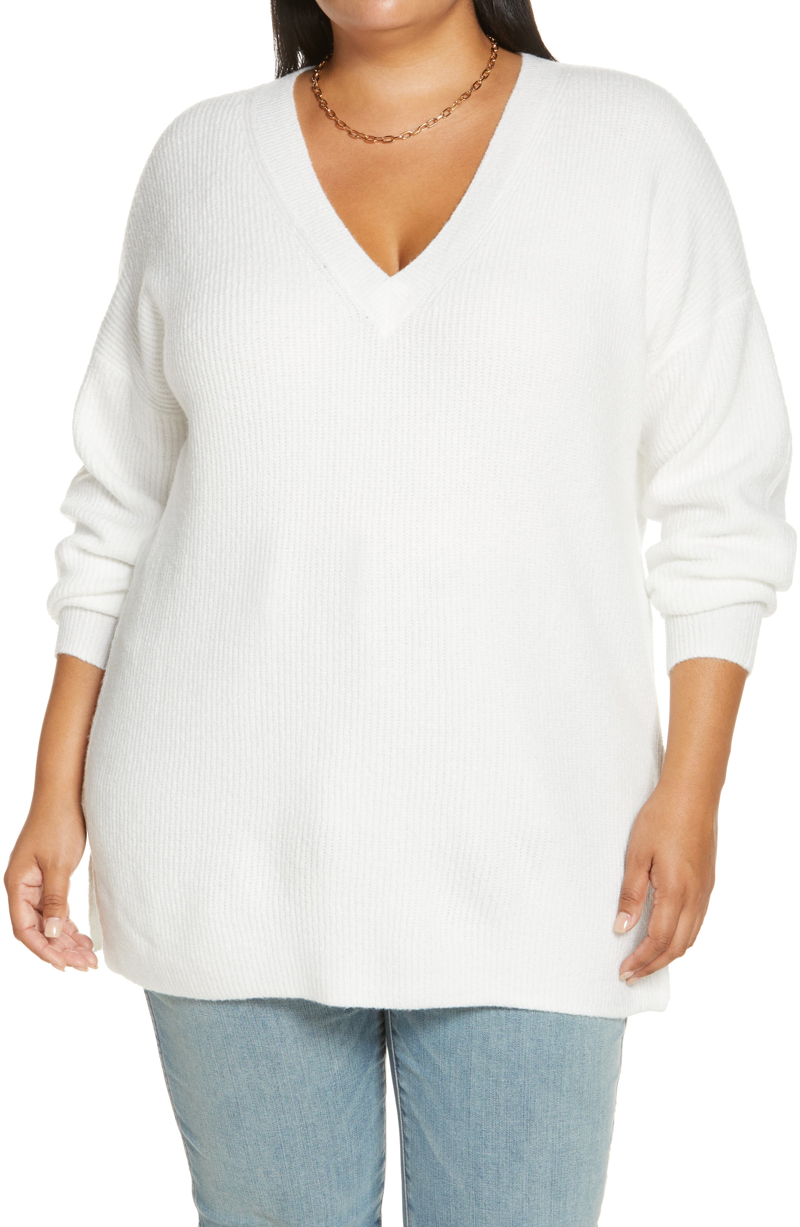 ivory tunic sweater